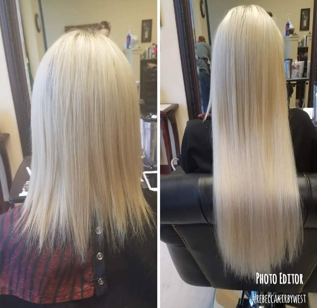 Custom hair extension method showcasing seamless integration and natural movement