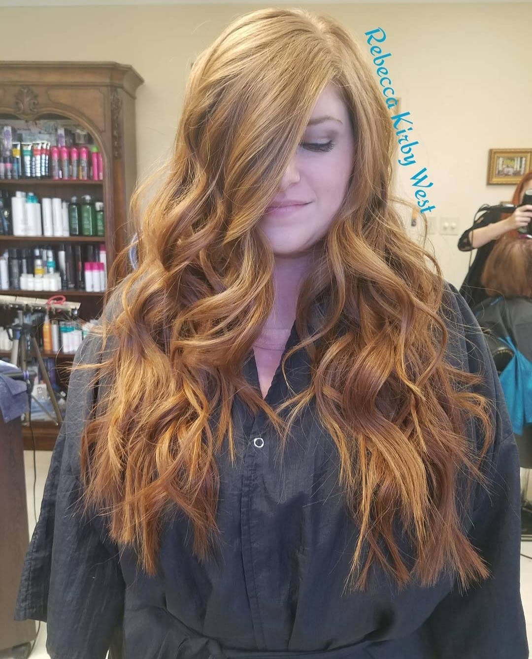 Hair extension solution for fine hair showing increased thickness and volume